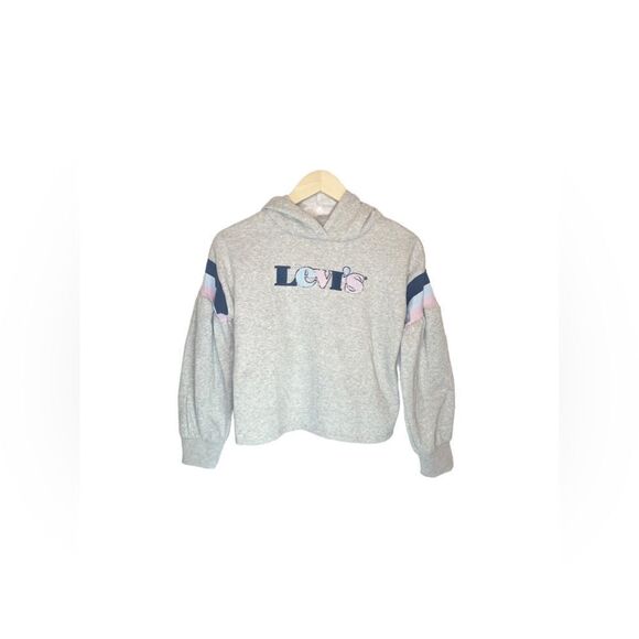 Levi’s Girls Logo Cropped Boxy Fit Hoodie - Picture 1 of 6